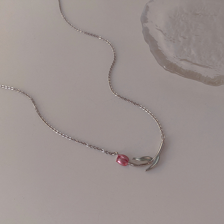 1 Piece Retro Flower Metal Enamel Plating Womenu0027S Necklace