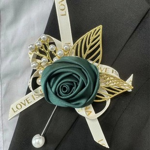 Cross-Border Wholesale Corsage Bride and Bridesmaid Full Set Chinese Style Groom and Bride Wedding Corsage Various Dress Accessories