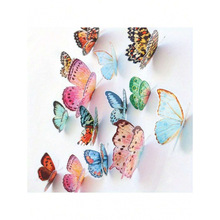 E 95972 3D Stereo Artificial Butterfly 3D ��������羳��