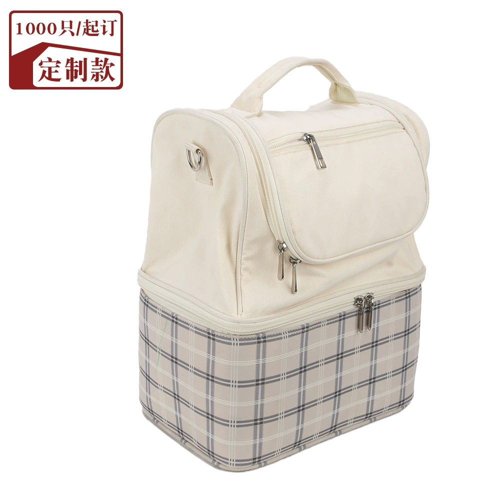 Портативная сумка для хранения молока в холодильнике, новая сумка для мамы в клетку, сумка для молока, термоизоляционная сумка для бутылочки с молоком