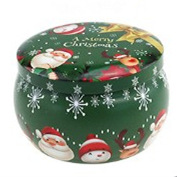 Caja de hojalata vela boda fragancia hecha a mano pequeña vela cumpleaños flor seca cera de soja con regalo de mano aromaterapia vela