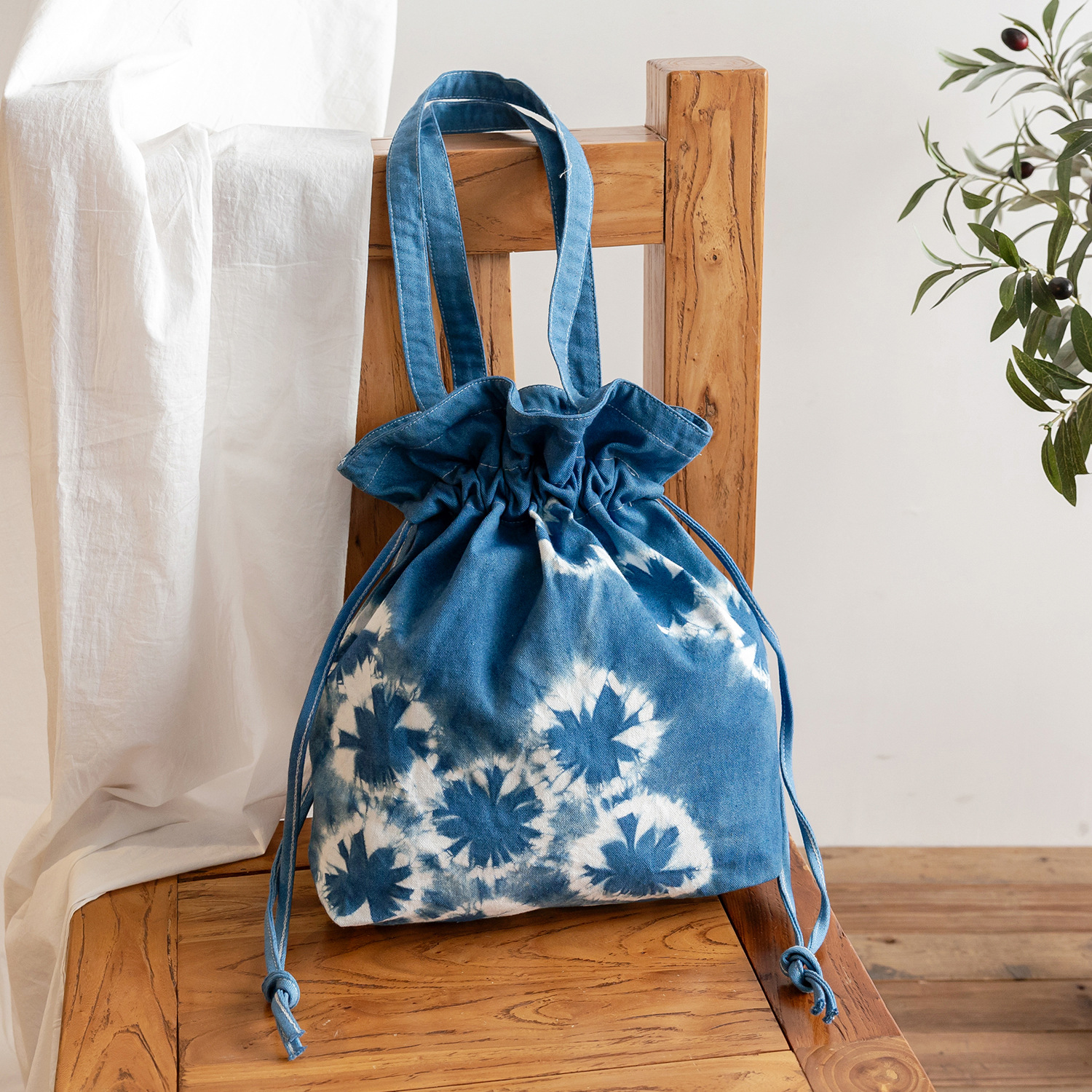 Aufbewahrungstasche im Batik-Look, Kosmetiktasche, Reise-Organizer, Boho-Chic, Hippie-Stil, Vintage, Regenbogenfarbverlauf, weiches Canvas, Polyester, wasserabweisend_voghion.com