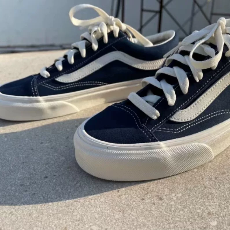 Кроссовки Vans, тканевые демисезонные нескользящие обувь, низкие кеды, 36