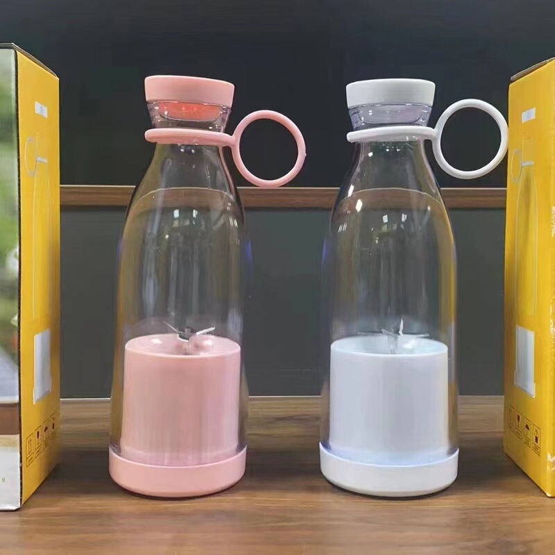 メーカー卸売りusb無線充電酒瓶搾汁カップ6葉4葉刃携帯型搾汁機ジュースカップ|undefined