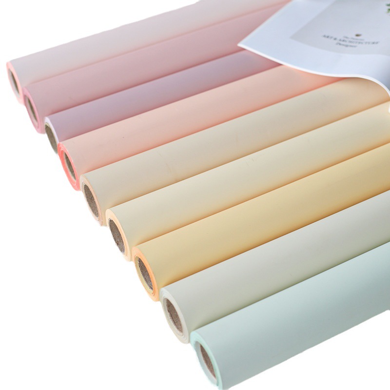 Mañana niebla papel mate Qixi engrosada flor papel de embalaje ramo papel de embalaje papel esmerilado rollo de papel coreano paquete de papel al por mayor