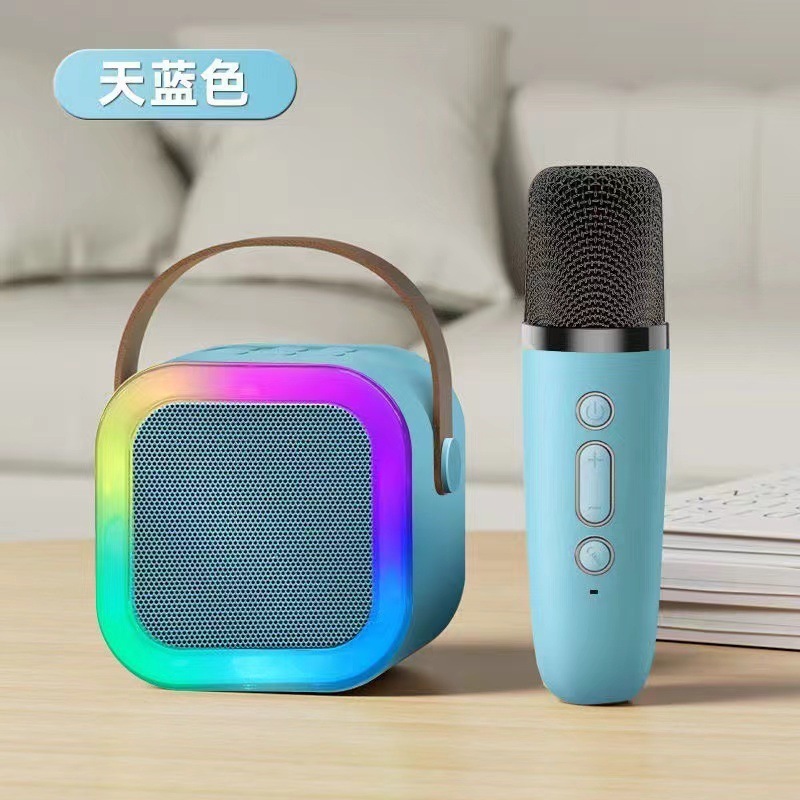 K12麦克风无线蓝牙音响可点歌无线便携家用一体机KTV套装儿童K歌|undefined