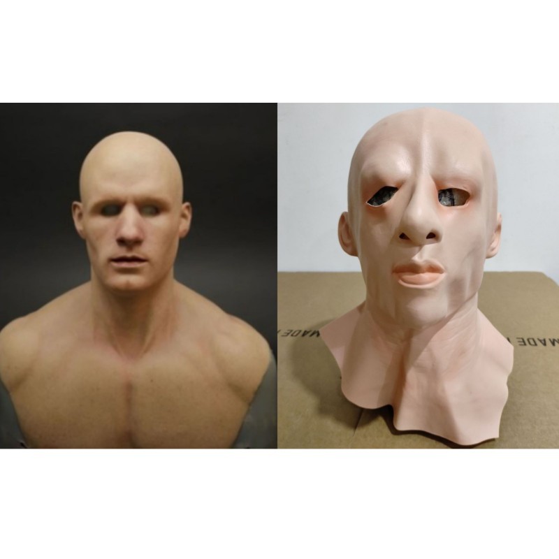 Estación independiente de Halloween nueva Máscara vieja abuela tocado vestir apoyos látex Calvo sombrerería transfronteriza