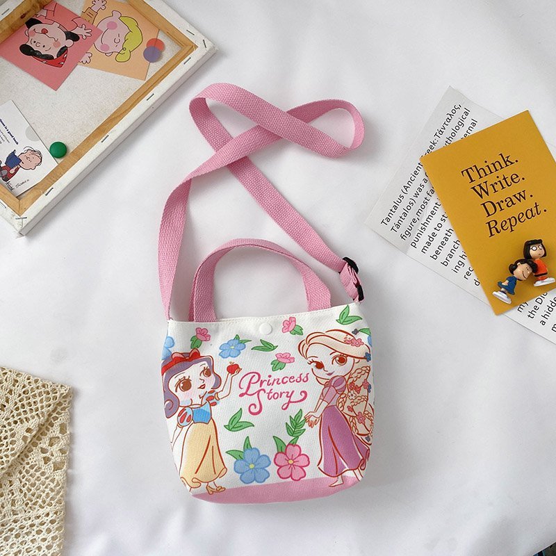 Bolsos para niños al por mayor Bolsos de hombro de moda coreana para niños Bolsos de mensajero para niños de lona de dibujos animados Bolsos de mano
