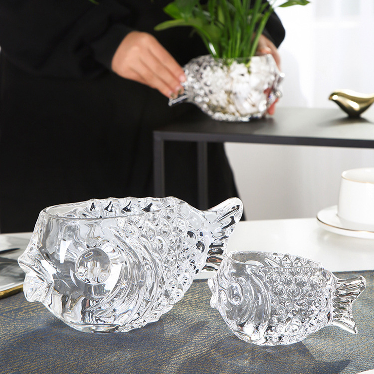 Xiaoyu internet celebrity small vase cute shape hydroponic thickened glass vase decoration living room creative green radish decoration