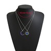 Small design fashionable jewelry, pendant solar-powered, necklace, chain, set, suitable for import, simple and elegant design