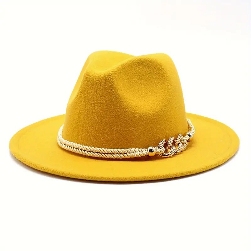 Amazon Cross-Border Popular Men's and Women's Fashion Woolen Hats European and American Classic Western Cowboy Hats Felt Hats Jazz Hats