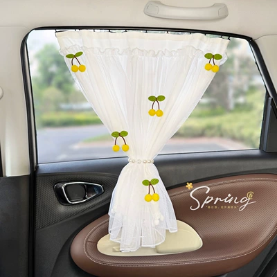Car Window Sunshade Curtain, In-Car Sun Protection Curtain, Car-Mounted Baby Sleeping Privacy Curtain, Front and Rear Track-Style