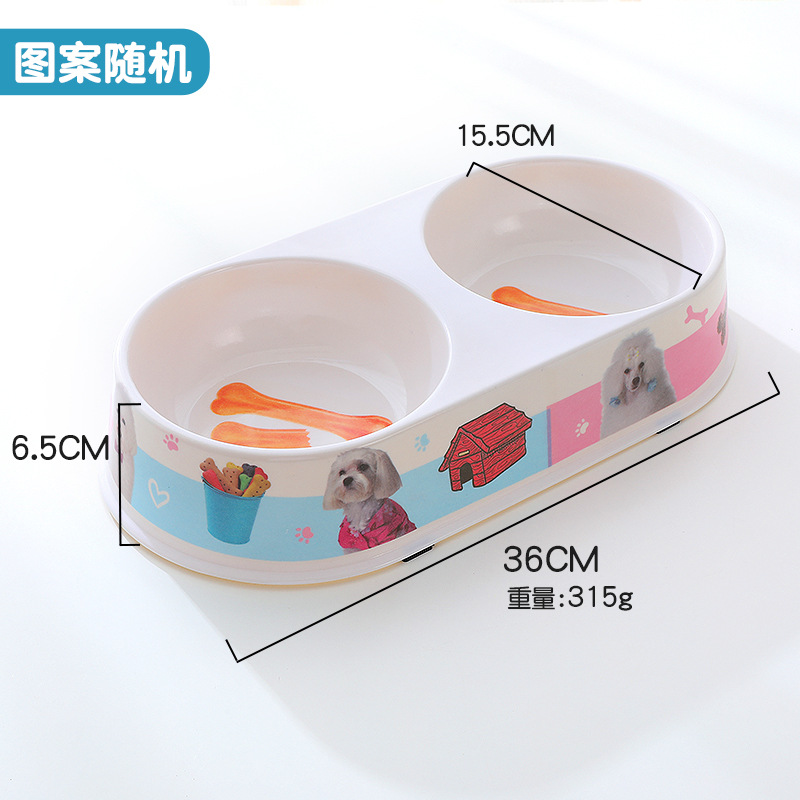 Nuevo Oval de melamina doble tazón de color al por mayor tazón de melamina para mascotas tazón de comida para gatos tazón de perro dispensador de agua Pet Bowl