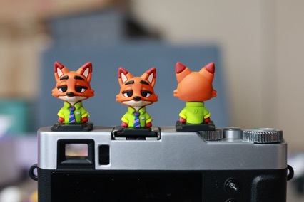 新品潮玩Q版狐狸热靴公仔 卡通狐狸热靴装饰件 热靴装饰盖批发