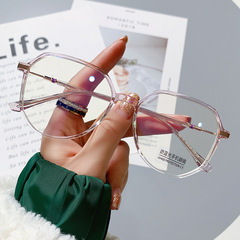 Blue Light Blocking Glasses TR90 Ultra Lightweight Full Frame Unisex Round Face Wholesale for Online Sales 2100 Anti-Radiation