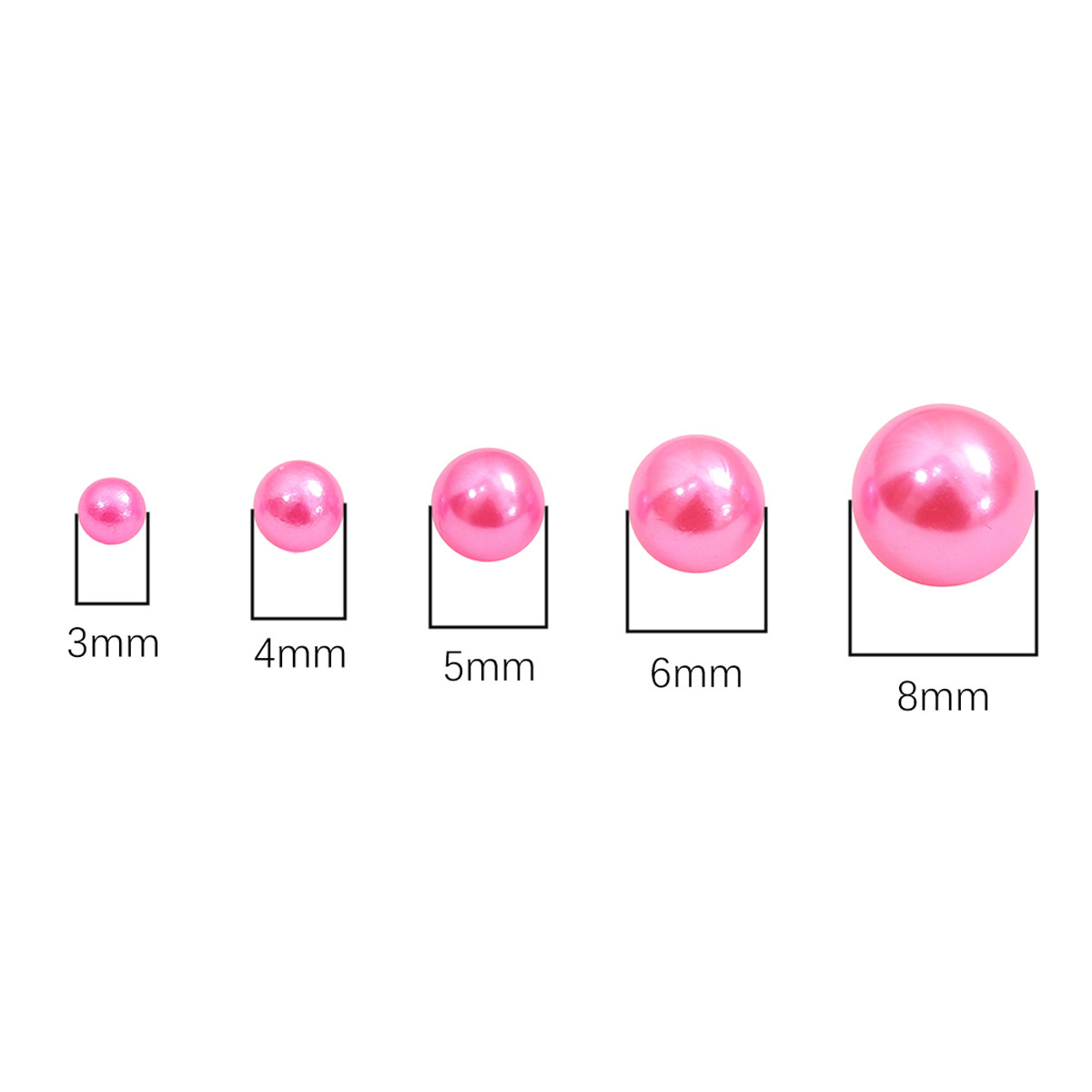 1 Set Imitation Pearl Round Beads display picture 1