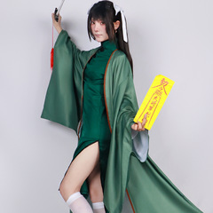 霧都藥指cos服角色扮演綠盤扣衣服中民國明古風旗袍cosplay衣服女