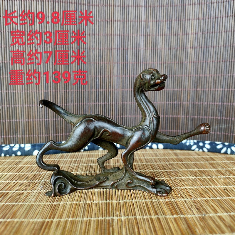 旧模造四大獣置物レトロ青龍白虎朱雀玄武文游书斎デスクトップ展示プレゼント