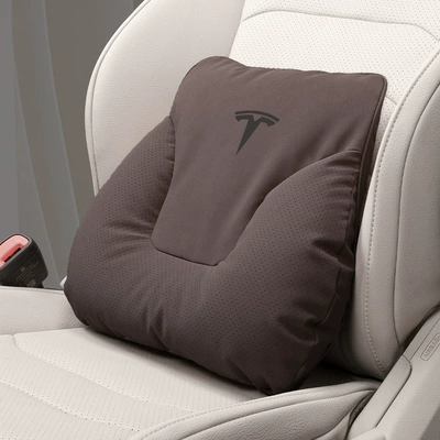Headrest, Version/Y/S/X Headrest, Waist Support, Neck - horn-style-mocha-brown-tesla-lumbar-support-one-pack
