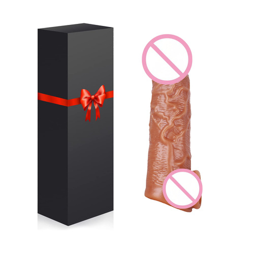 Wolf-tooth-shaped Penis Sleeve for Enhancement & Lengthening, Crystal-Effect Simulation, TPE Sex Toy, Couple's Plaything, Performance-Boosting Condom