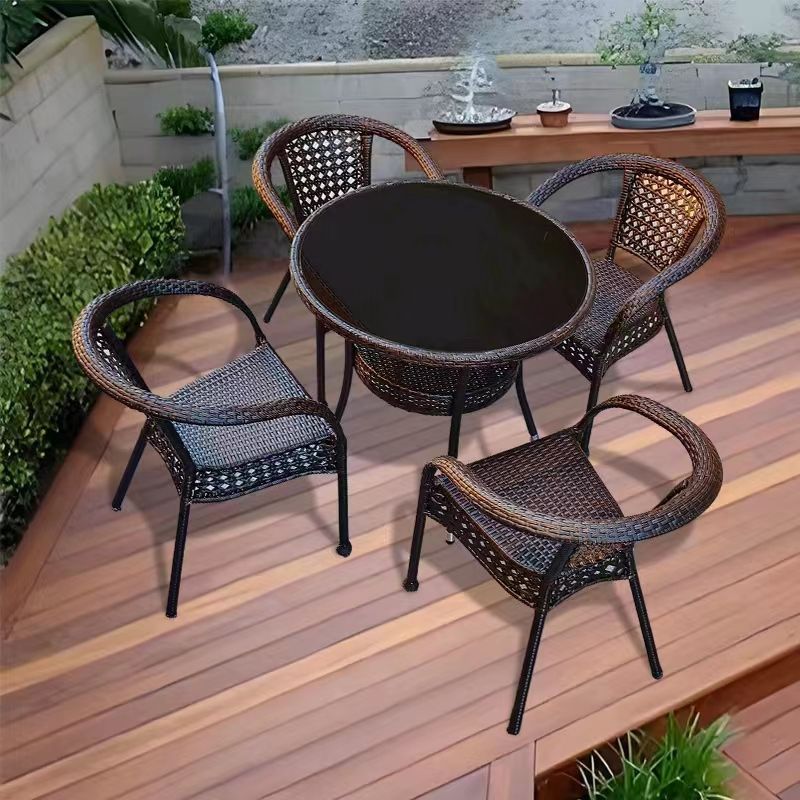 의자 4개 + 2층 원형 테이블 70개