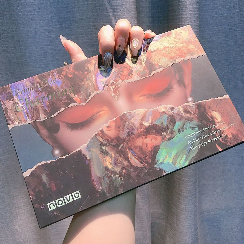 Novo Eyeshadow Palette 40 Colors Matte Pearlescent Fine Glitter Earth Tones High-Value Internet Celebrity Same Style Versatile Daily Students