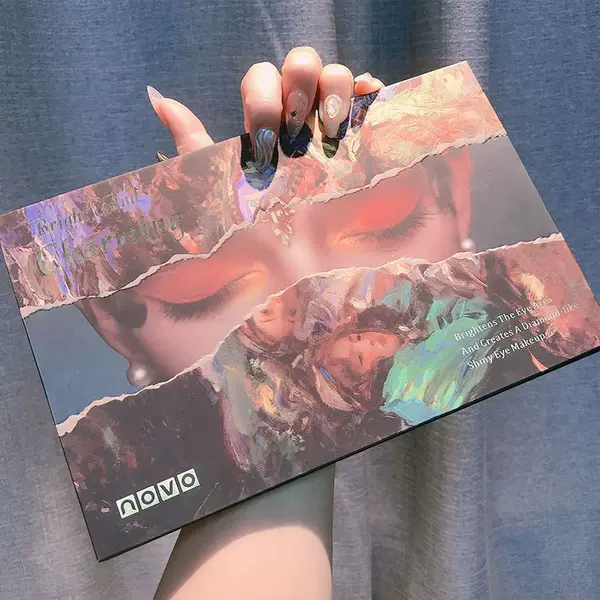 Novo Eyeshadow Palette 40 Colors Matte Pearlescent Fine Glitter Earth Tones High-Value Internet Celebrity Same Style Versatile Daily Students