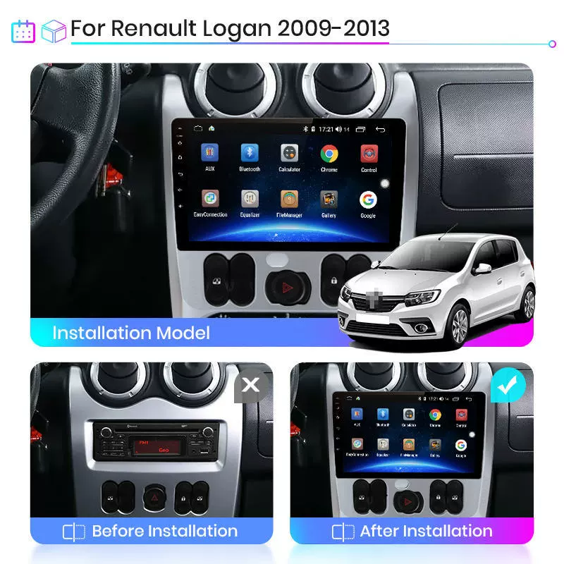 Подходит для Renault Loren Dastro Android большой экран средний контроль автомобильная GPS-навигация все-в-одном