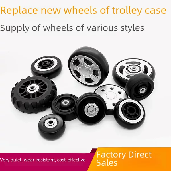 In stock luggage accessories repair wheel trolley case luggage wheel replacement accessories trolley case universal wheel accessories