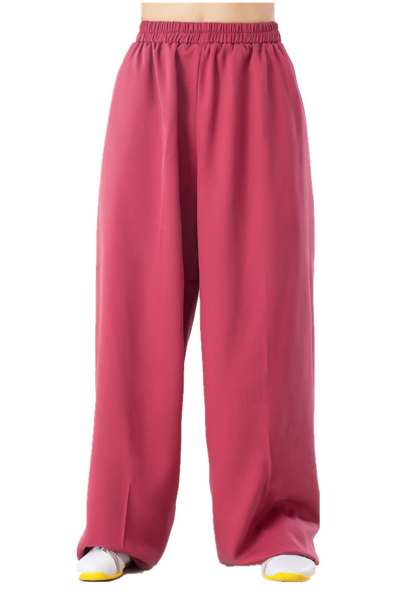 홍란 태극복 가을 겨울 무거운 텐셀 성능복 무술 훈련 성능 기공 남녀 태극복 바지 쉬징