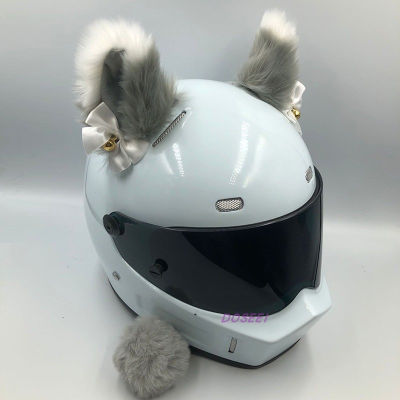 Electric Car Ski | Motuoche Auto Parts and Accessories - deluxe-gray-white-tip-with-bell-and-tail