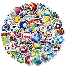 新款50张球类涂鸦主题热血足球装饰贴纸亚马逊跨境畅销涂鸦贴画
