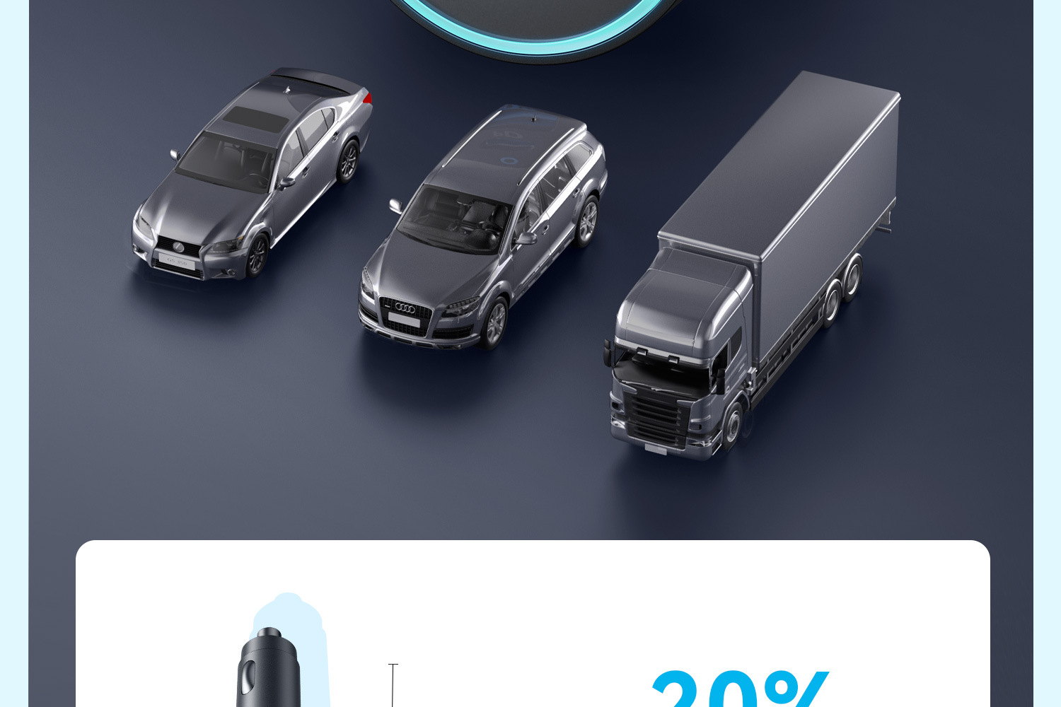 Anker Car Charger High-Wattage Three-Port Car Charger A2737/A2736/A2741