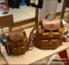 Miu backpack brown leather + correct lettering