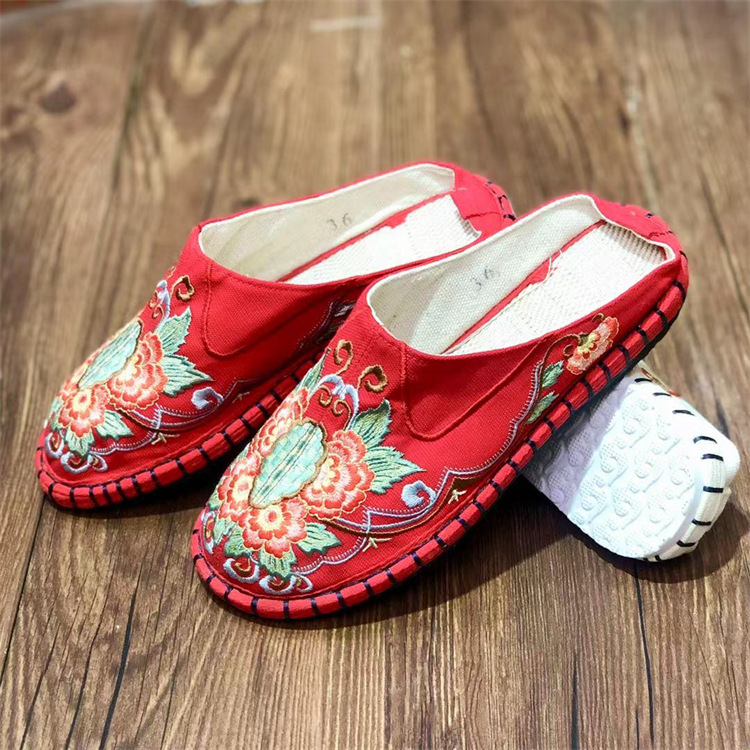 Ethnic cloth casual women's espadrilles from Yunnan province