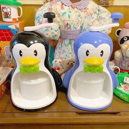PEARL日本昭和企鹅碎冰机白熊刨冰机家用手动冰沙机绵绵沙冰机