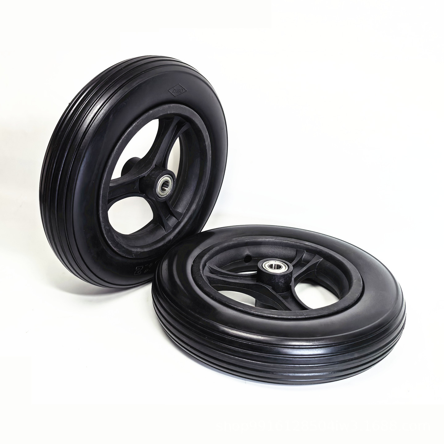 10inch Electric wheelchair hand-pulled shopping cart non-pneumatic anti-explosion tire wheel 10x2.0 solid tire complete wheel