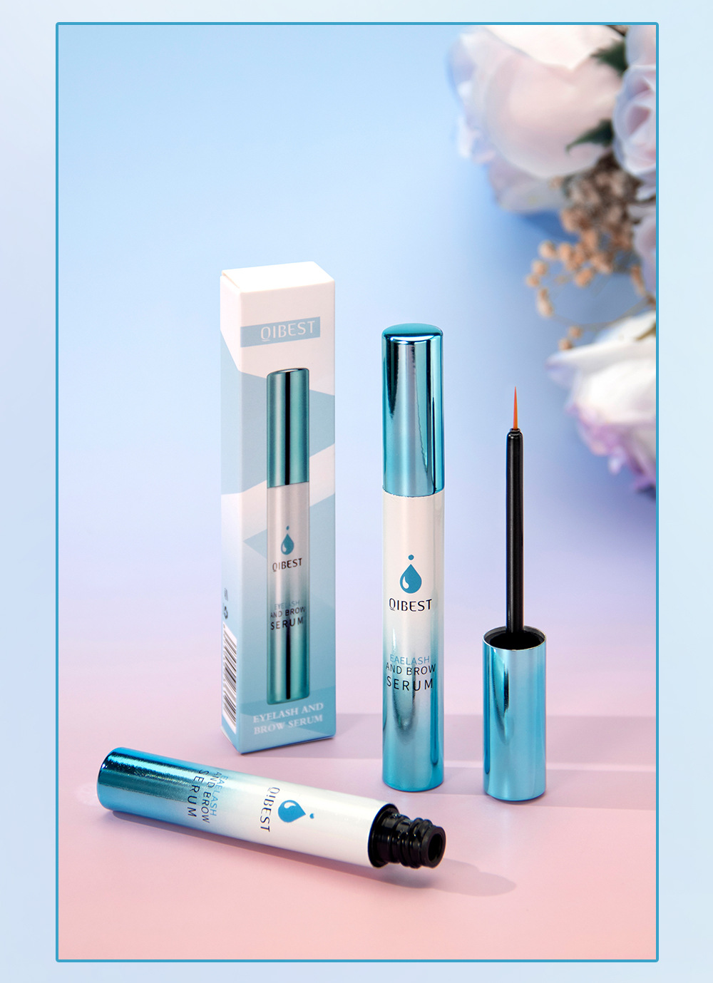 QIBEST Cross-border Best-selling Natural Slimming, Thickening, Curling eyelash and Eyebrow Care Liquid Makeup undefined