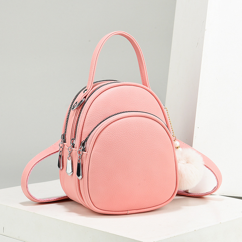 Women's Bag, Backpack, Small Bag, 2025 New Model, Solid Color, Casual Simple Backpack, Daily Lightweight Commuter Bag