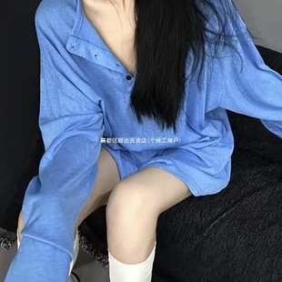 Lazy Style Sun Protection Long-Sleeved Shirt for Women Summer New Korean Style Loose Casual Collar Mid-Length Top