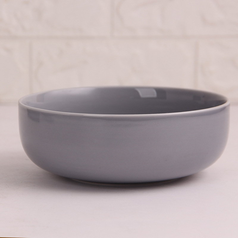 Brillante gris Porcelian cargador cena Nordic ins restaurante Hotel vajilla de cerámica