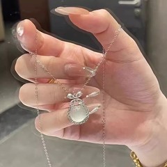 925纯银在逃公主项链女夏轻奢小众设计高级感锁骨链七夕生日礼物