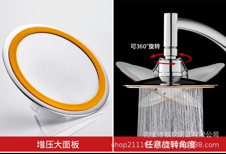 Factory direct supply of 6-inch shower heads. Wholesale of thin pressure-increasing handheld overhead universal head shower head sets undefined