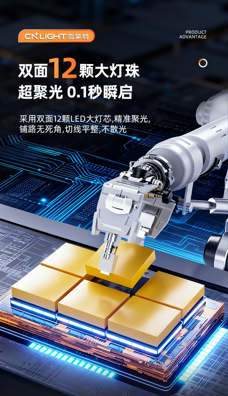 Snowlite 110W Rain God Penetrating King Car Bulb Led Headlight H7 Super Bright Light H4 Far and Near Integrated Car Light