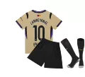 26 barca away light yellow no. 10 yamal + socks