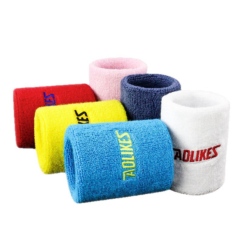 8cm toalla absorbente de sudor pulsera de algodón corriendo transpirable deportes pulsera fábrica al por mayor multi-color conjunto de regalo