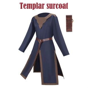 Medieval Clothing Export European and American Knights Templar Tunic Steampunk Retro Halloween Carnival Holiday Clothing