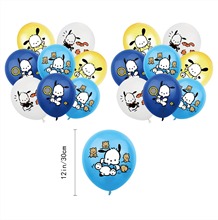 跨境帕恰狗生日主题派对装饰布置品横幅蛋糕插旗气球套装