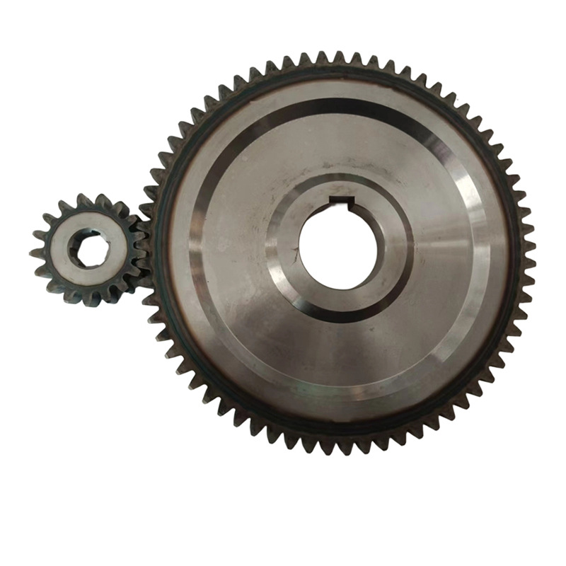 Gear manufacturer supplies right-hand helical gears made of 45# steel, custom-machined industrial gears according to drawings