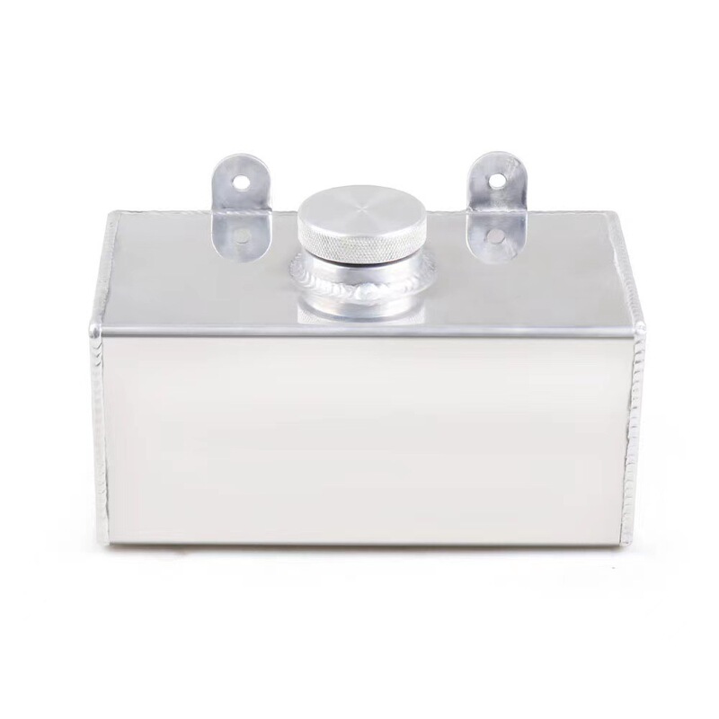 Car Accessories Modified Sub-water Tank ALuminum ALLoy Sub-water KettLe Water Tank CooLing BreathabLe Water KettLe Defoaming Water KettLe 2L